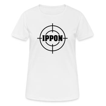 Target Ippon Judo Vektor - Frauen T-Shirt atmungsaktiv - Weiß - Vorne - AI Model Female 172 dark (172cm)