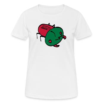 bug color VEKTOR Insekt Krabbeltier - Frauen T-Shirt atmungsaktiv - Weiß - Vorne - AI Model Female 172 dark (172cm)