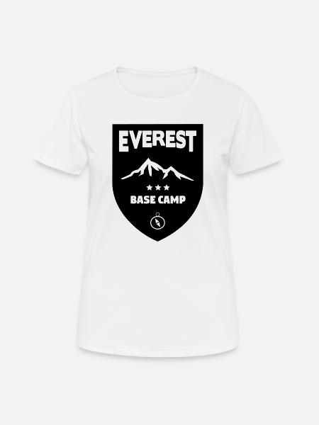 Mount Everest Basecamp - Frauen T-Shirt atmungsaktiv - Weiß