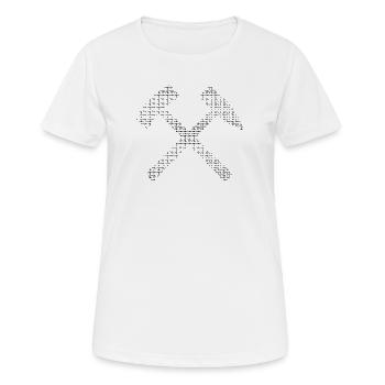 Bonne chance - T-shirt respirant Femme - blanc - Devant - AI Model Female 172 dark (172cm)
