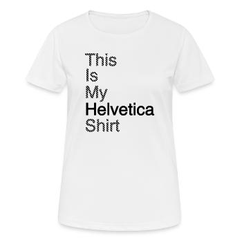 Typografie Shirt Grafikdesign Geschenkindee - Frauen T-Shirt atmungsaktiv - Weiß - Vorne - AI Model Female 172 dark (172cm)
