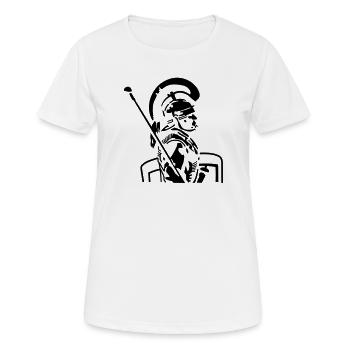 Römer - Frauen T-Shirt atmungsaktiv - Weiß - Vorne - AI Model Female 172 dark (172cm)