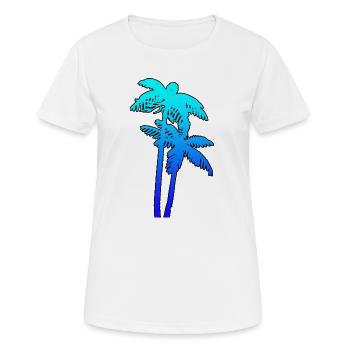 PALMS - T-shirt respirant Femme - blanc - Devant - AI Model Female 172 dark (172cm)