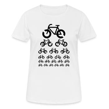 Bike Visual Test - Women's Breathable T-Shirt - white - Front - AI Model Female 172 dark (172cm)