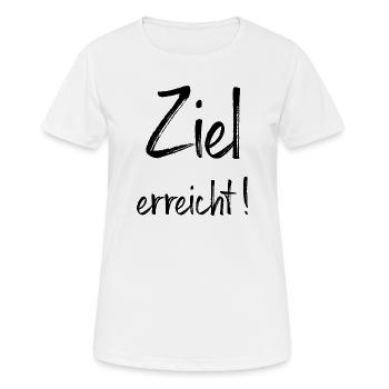 Objectif atteint! - T-shirt respirant Femme - blanc - Devant - AI Model Female 172 dark (172cm)