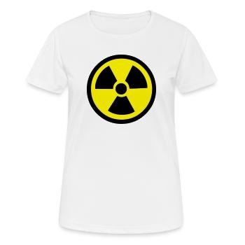 Radiation Warning - Women's Breathable T-Shirt - white - Front - AI Model Female 172 dark (172cm)