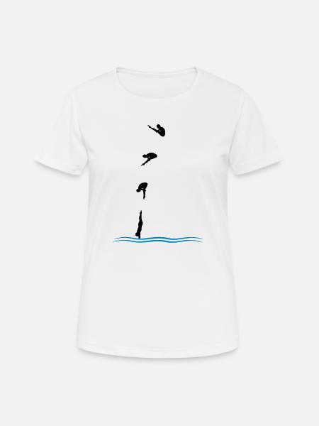 High diving - Women's Breathable T-Shirt - white