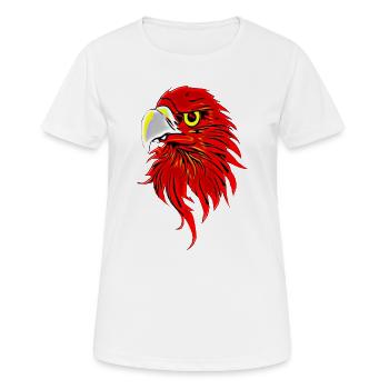Oiseau de proie - T-shirt respirant Femme - blanc - Devant - AI Model Female 172 dark (172cm)