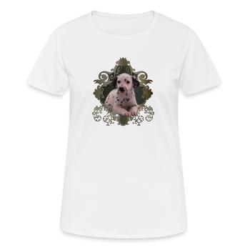 Netter Dalmatiner - Frauen T-Shirt atmungsaktiv - Weiß - Vorne - AI Model Female 172 dark (172cm)