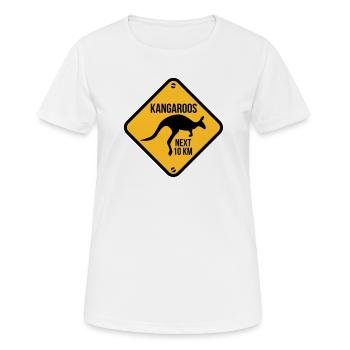 australie - australia - kangourou - T-shirt respirant Femme - blanc - Devant - AI Model Female 172 dark (172cm)