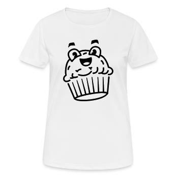 Cupcake - Women's Breathable T-Shirt - white - Front - AI Model Female 172 dark (172cm)