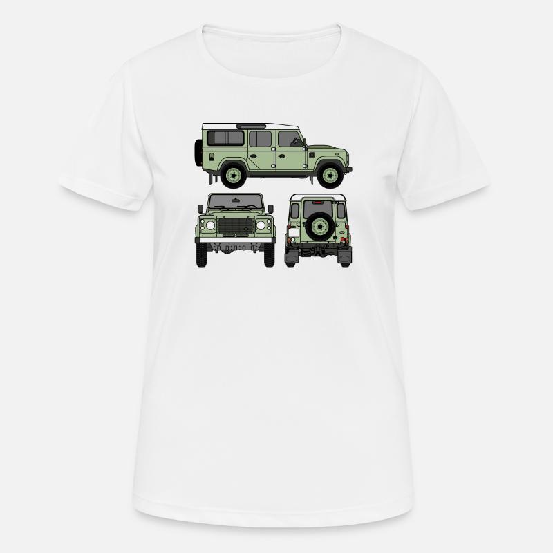 Defender 110 - Sides - Women's Breathable T-Shirt - white