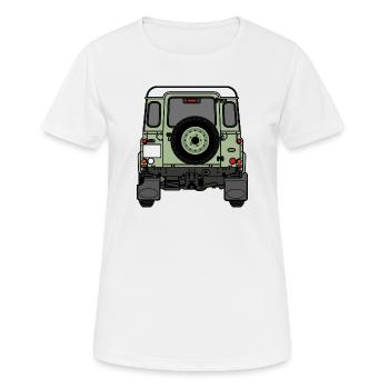 Défenseur - Arrière - T-shirt respirant Femme - blanc - Devant - AI Model Female 172 dark (172cm)