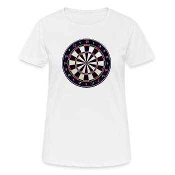 Fléchettes Fléchettes 180 Flèches Flèches Sports Gambling Vate - T-shirt respirant Femme - blanc - Devant - AI Model Female 172 dark (172cm)