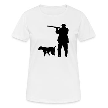 Hunter - Women's Breathable T-Shirt - white - Front - AI Model Female 172 dark (172cm)