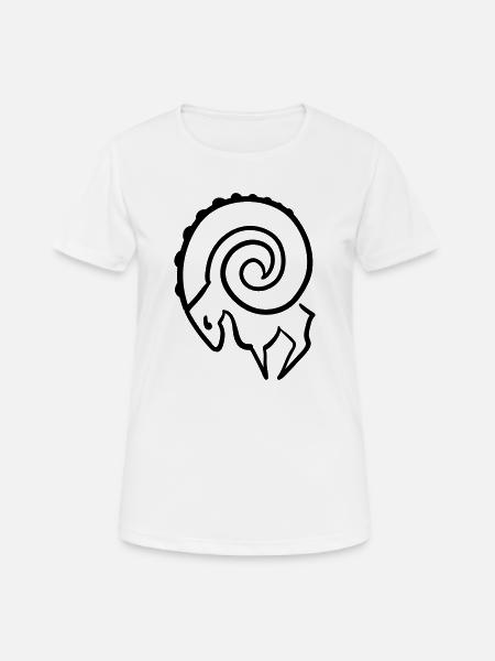 widder - Frauen T-Shirt atmungsaktiv - Weiß
