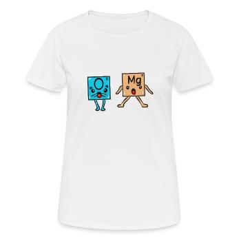 Wissenschaft Physik Chemie OMG - Frauen T-Shirt atmungsaktiv - Weiß - Vorne - AI Model Female 172 dark (172cm)