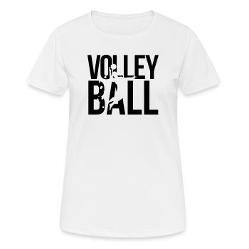 volleyball - T-shirt respirant Femme - blanc - Devant - AI Model Female 172 dark (172cm)