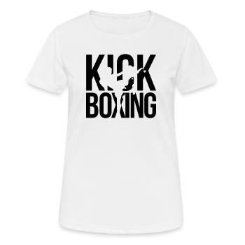 kick boxing - Women's Breathable T-Shirt - white - Front - AI Model Female 172 dark (172cm)