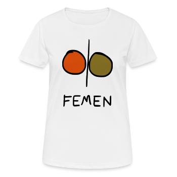 Femen symbol - Women's Breathable T-Shirt - white - Front - AI Model Female 172 dark (172cm)