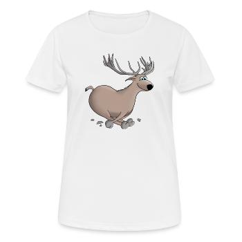 Hirsch - Hirsch - Hirsch - Frauen T-Shirt atmungsaktiv - Weiß - Vorne - AI Model Female 172 dark (172cm)