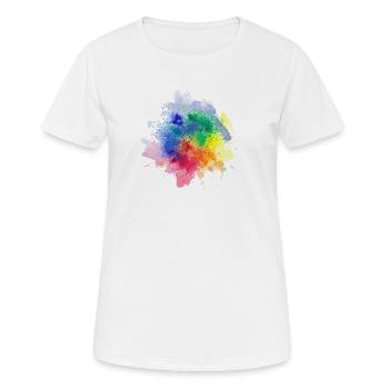Colour Splash - Women's Breathable T-Shirt - white - Front - AI Model Female 172 dark (172cm)