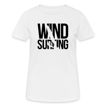 planche à voile - T-shirt respirant Femme - blanc - Devant - AI Model Female 172 dark (172cm)