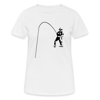Fisherman - Women's Breathable T-Shirt - white - Front - AI Model Female 172 dark (172cm)