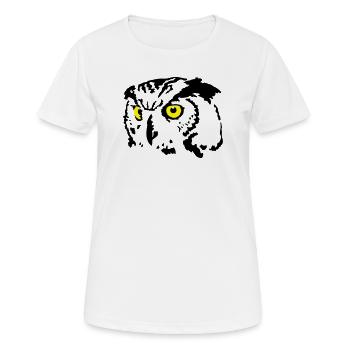 chouette - T-shirt respirant Femme - blanc - Devant - AI Model Female 172 dark (172cm)