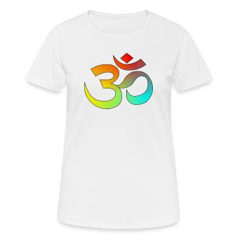 Chinese characters - Women's Breathable T-Shirt - white - Front - AI Model Female 172 dark (172cm)