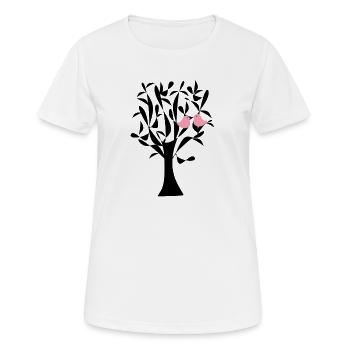 tree - Women's Breathable T-Shirt - white - Front - AI Model Female 172 dark (172cm)