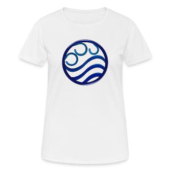 water - Women's Breathable T-Shirt - white - Front - AI Model Female 172 dark (172cm)