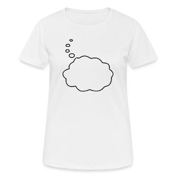 Speech Bubble / Thought Bubble - Women's Breathable T-Shirt - white - Front - AI Model Female 172 dark (172cm)