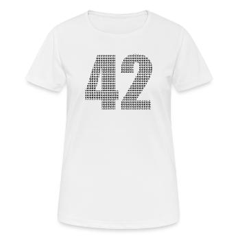 42 - T-shirt respirant Femme - blanc - Devant - AI Model Female 172 dark (172cm)