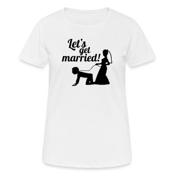 Permet de se marier célibataire adieu - T-shirt respirant Femme - blanc - Devant - AI Model Female 172 dark (172cm)