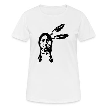indian - Women's Breathable T-Shirt - white - Front - AI Model Female 172 dark (172cm)
