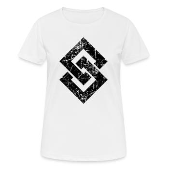 vector graphic graphic vector Vektorgrafik - Women's Breathable T-Shirt - white - Front - AI Model Female 172 dark (172cm)