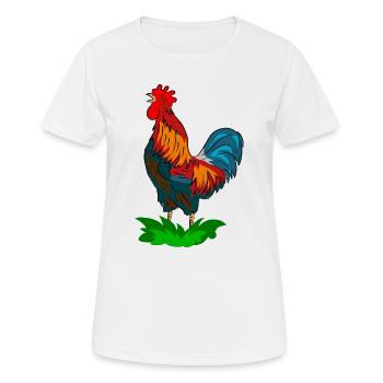 coq - T-shirt respirant Femme - blanc - Devant - AI Model Female 172 dark (172cm)