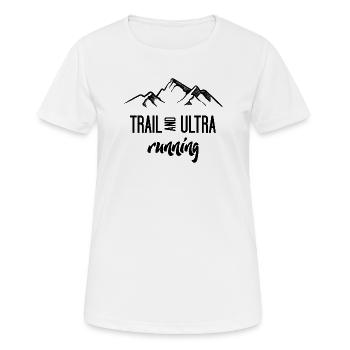 Trail Running et Ultra Running - T-shirt respirant Femme - blanc - Devant - AI Model Female 172 dark (172cm)