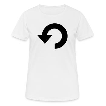 Repeat Symbol - Women's Breathable T-Shirt - white - Front - AI Model Female 172 dark (172cm)