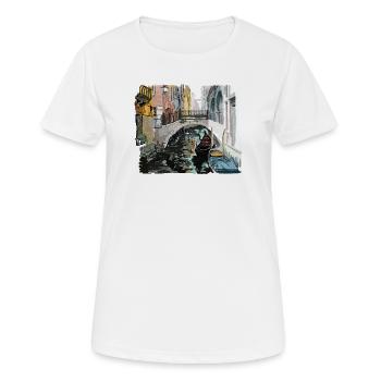Venise - T-shirt respirant Femme - blanc - Devant - AI Model Female 172 dark (172cm)