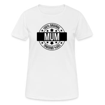 Mum - Women's Breathable T-Shirt - white - Front - AI Model Female 172 dark (172cm)
