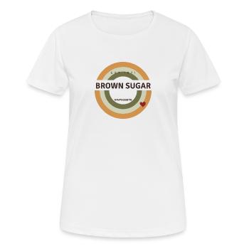 Brown sugar - Women's Breathable T-Shirt - white - Front - AI Model Female 172 dark (172cm)