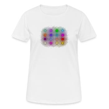 Disco / Party Licht - Frauen T-Shirt atmungsaktiv - Weiß - Vorne - AI Model Female 172 dark (172cm)