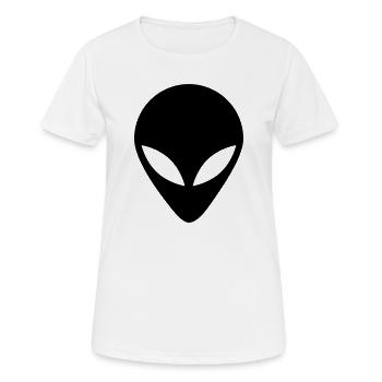 étranger alien - T-shirt respirant Femme - blanc - Devant - AI Model Female 172 dark (172cm)