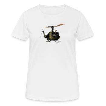 Hubschrauber - Frauen T-Shirt atmungsaktiv - Weiß - Vorne - AI Model Female 172 dark (172cm)