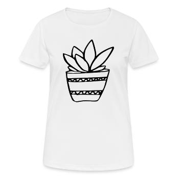 Plant - Women's Breathable T-Shirt - white - Front - AI Model Female 172 dark (172cm)