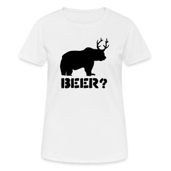 beer - Frauen T-Shirt atmungsaktiv - Weiß - Vorne - AI Model Female 172 dark (172cm)