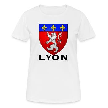 Lyon France - Frauen T-Shirt atmungsaktiv - Weiß - Vorne - AI Model Female 172 dark (172cm)