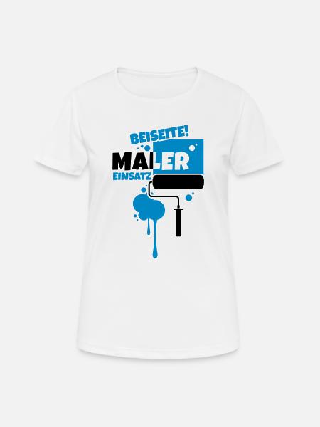 beruf maler - Frauen T-Shirt atmungsaktiv - Weiß